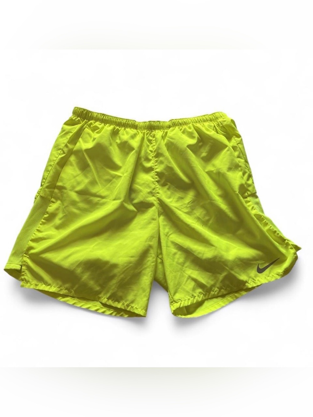 Nike Men’s Neon Yellow Athletic Shorts Dri-Fit